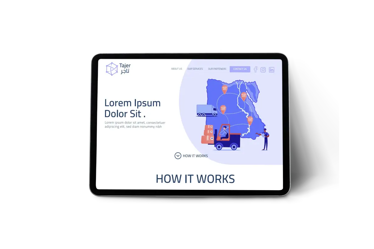 Alt text: "Illustration showing the process of how it works, with arrows and diagrams representing the steps involved."